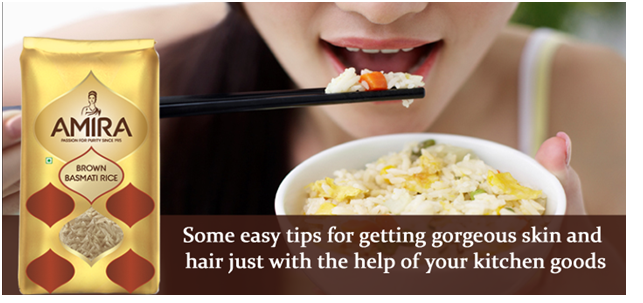 Some easy tips for getting gorgeous skin and hair just with the help of your kitchen goods
